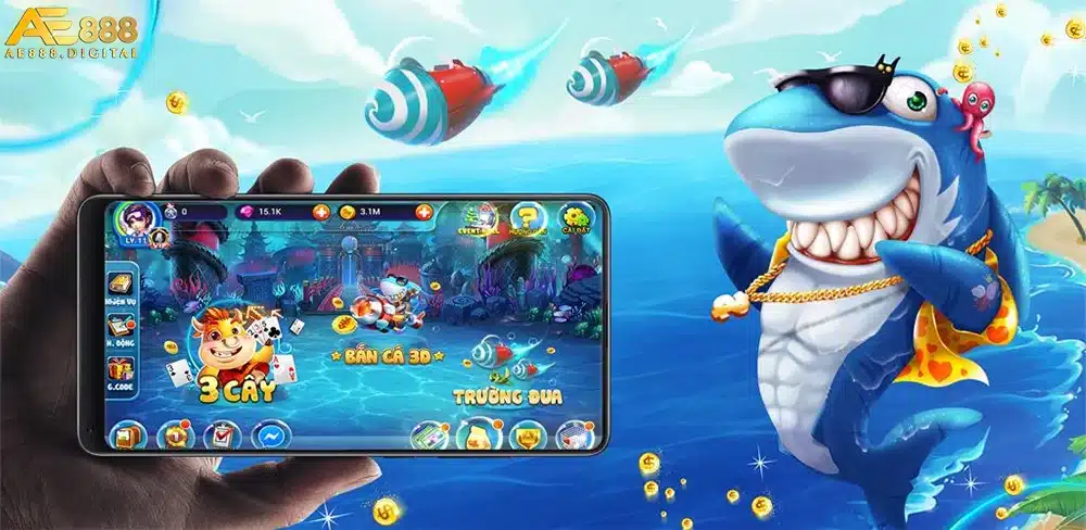 Người chơi có thể tải các game bắn cá miễn phí từ CH Play/AppStỏe