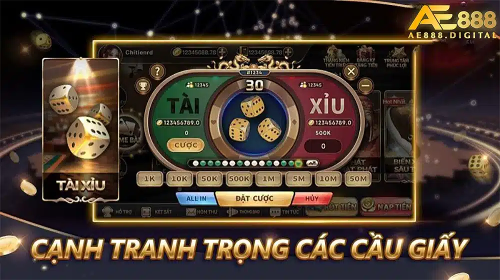 Tài xỉu là trò chơi sử dụng 3 viên xúc xắc, mỗi viên có 6 mặt đánh số từ 1 đến 6. Người chơi sẽ đặt cược dự đoán tổng số chấm trên 3 mặt xúc xắc sau khi lắc
