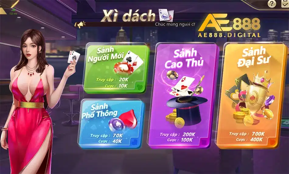 cách Chọn bàn chơi và đặt cược ae888