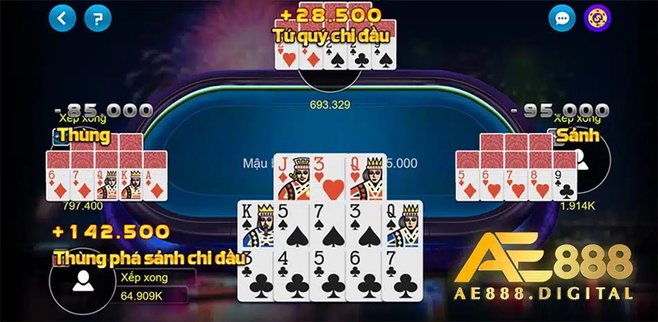 đặt cược Mậu Binh - Cơ hội kiếm tiền hấp dẫn tại AE888