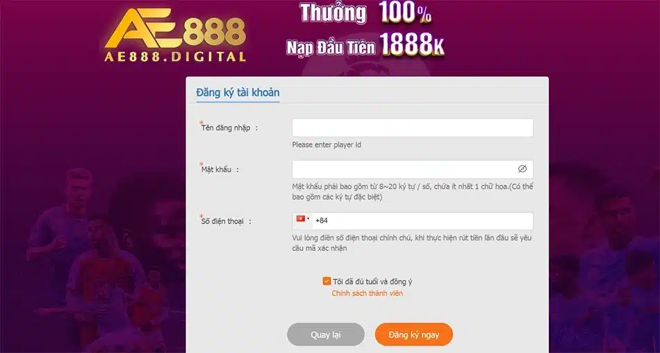 những Quy Trình Tham Gia Game Bài AE888